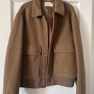 Zara Origins Brown Wool Jacket
